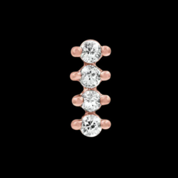 4 gem CZ Bar RG