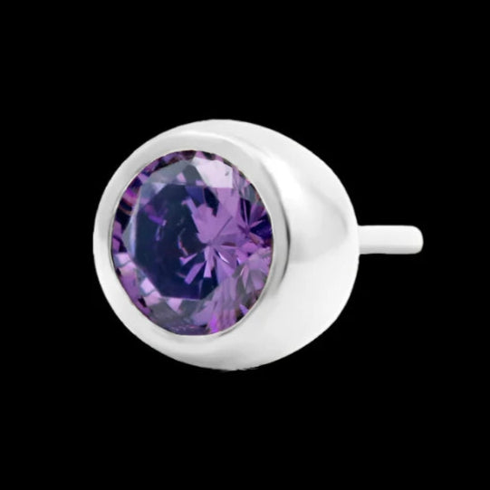 2.5m Genuine Amethyst Bezel WG