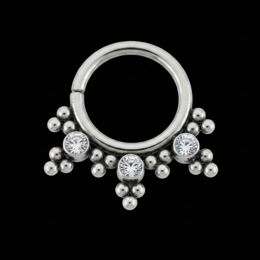 "Vanita" CZ Seamring Polished Nio.