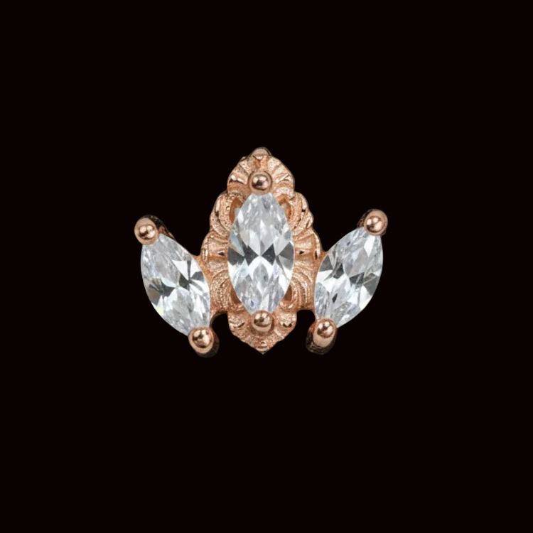 "Rococo" Lab Diamond 14k RG