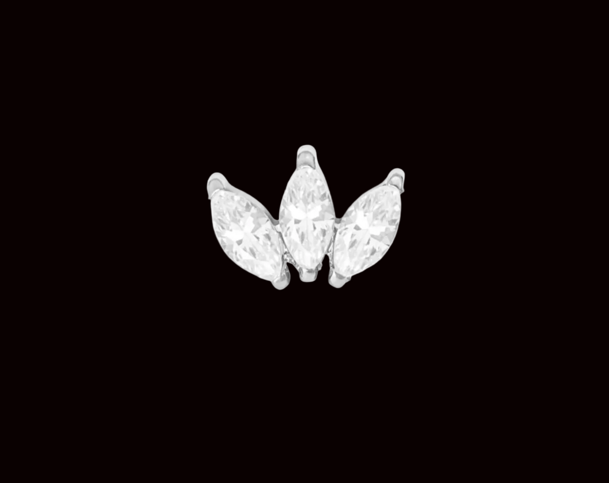 3mm Marquise Fan CZ Ti.