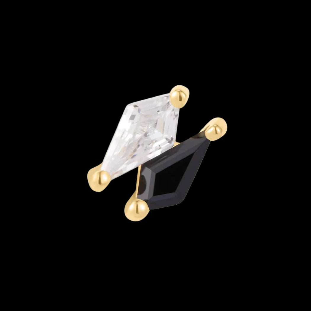 "Align" Black Spinel/CZ YG