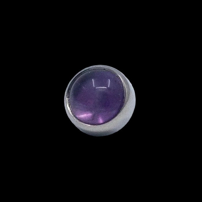 4m Genuine Amethyst Cabochon Ti.