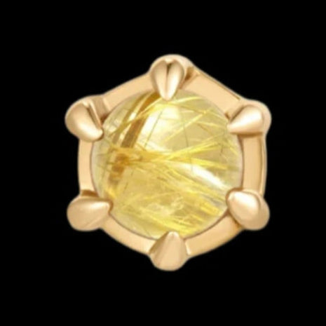 "Amulet" Rutilated Quartz YG