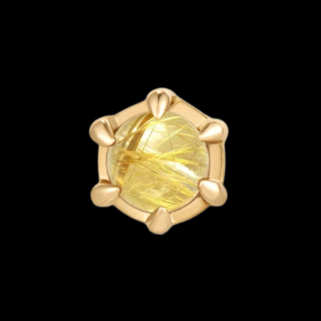 "Amulet" Rutilated Quartz YG