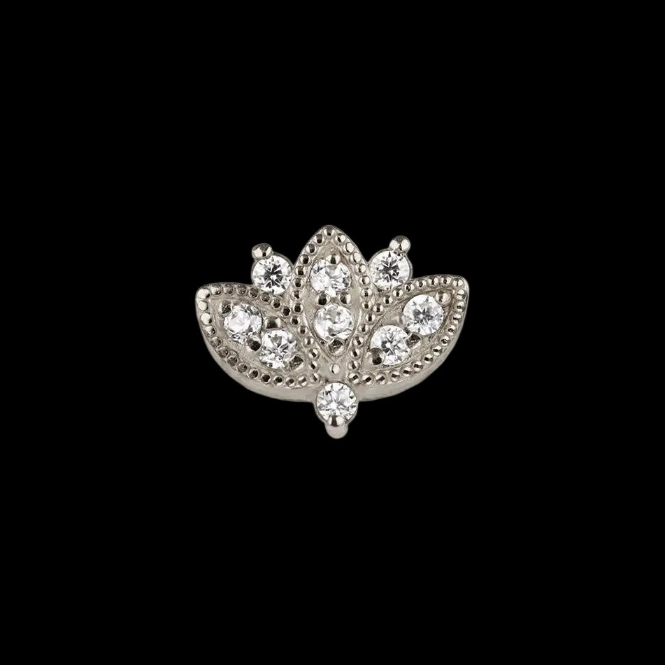 "Beaded Marquise" CZ WG