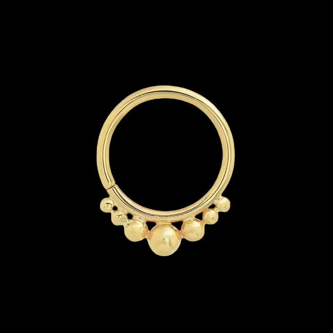 18g 5/16 Beaded YG Seamring