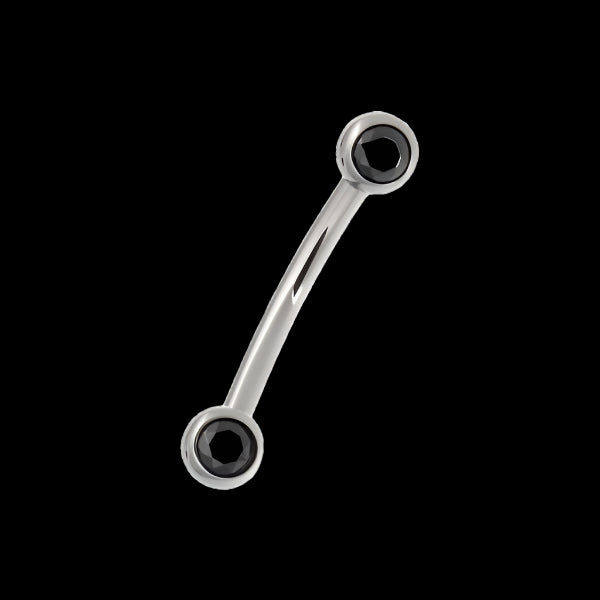 16g 5/16 Double Black Curve Ti.