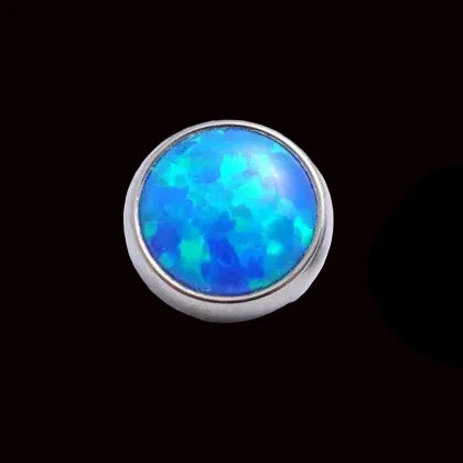6m Capri Blue Opal 14g Threaded Top Ti.