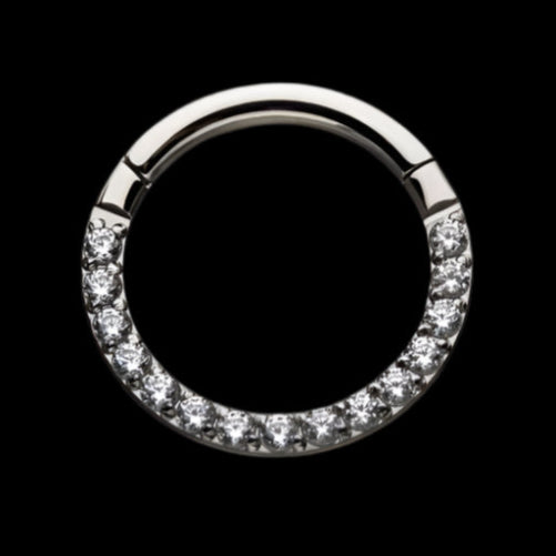 16g 3/8 CZ Front Face Clicker Ti.