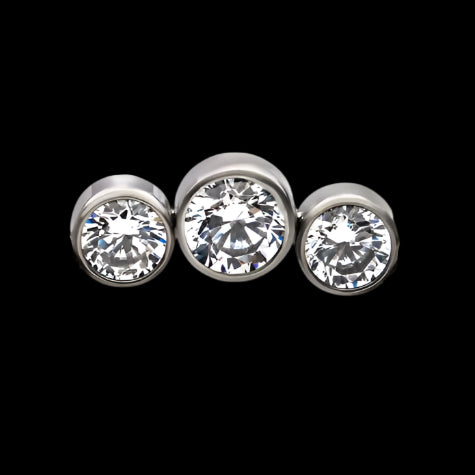 3 gem(Sm) CZ Cluster Ti.