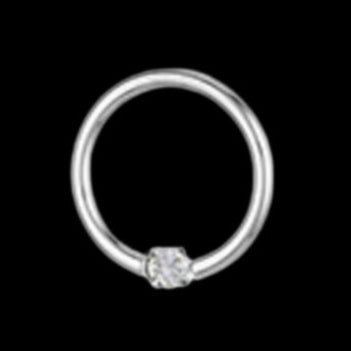 16g 11/32 CZ Prong Seamring WG