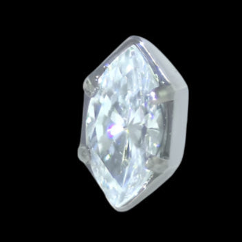 5m CZ Marquise Prong Ti.
