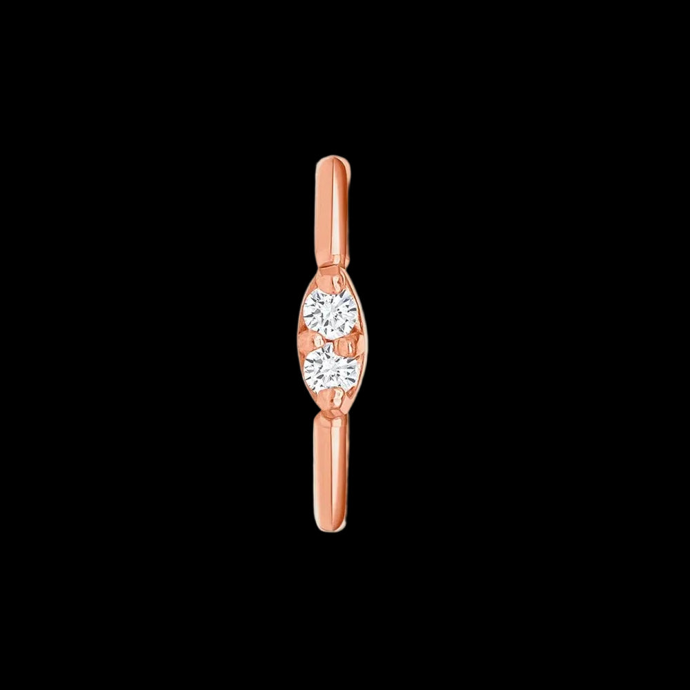 CZ Marquise Prong 18g 5/16 RG Seamring