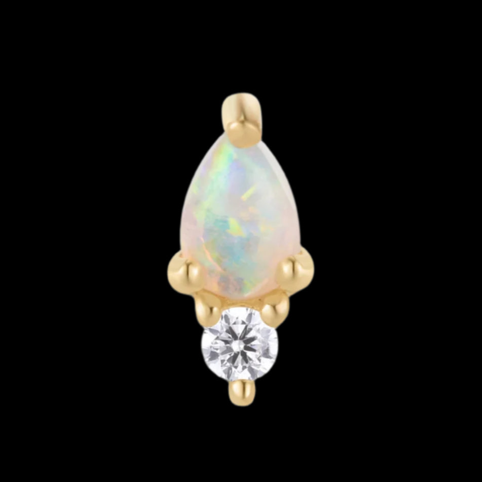 "Daydream" Australian Opal/CZ YG