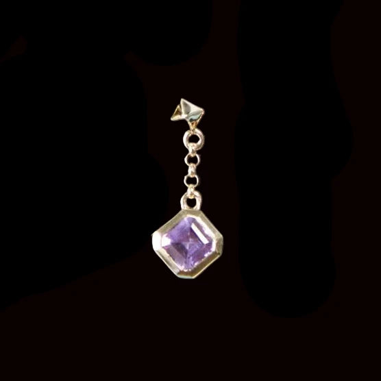 "Diana Asscher" Genuine Sapphire YG