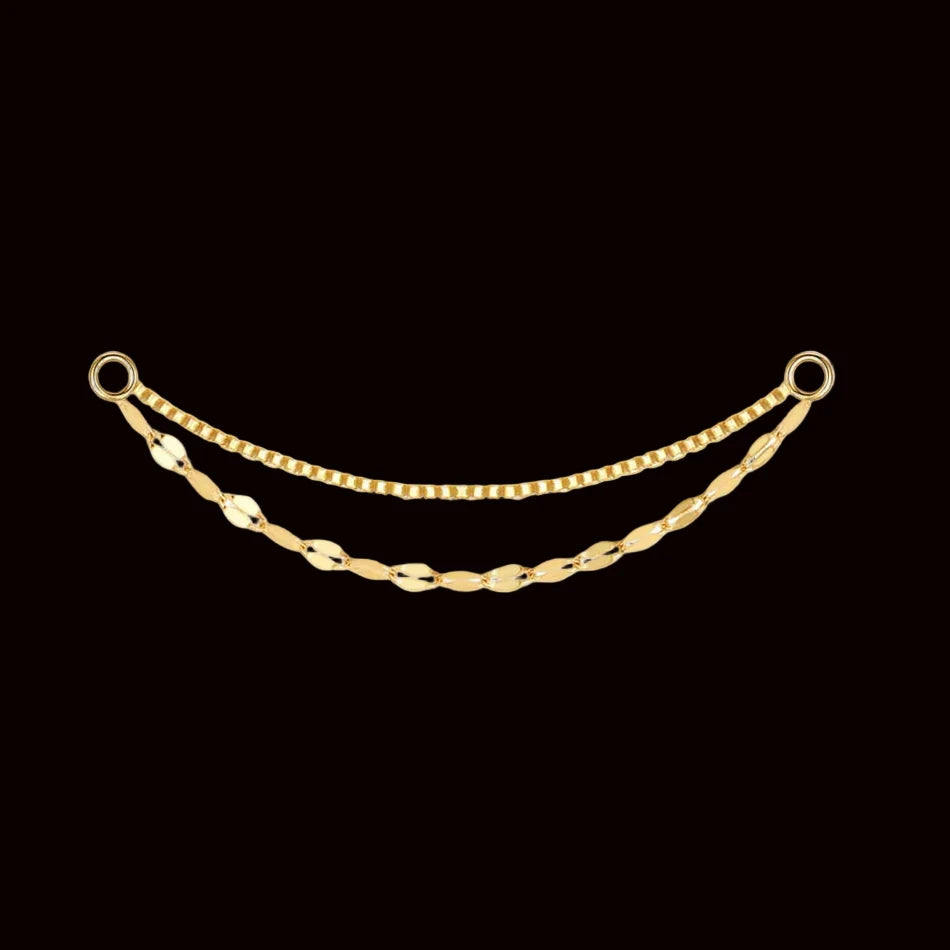 Double Box Mirror Chain YG