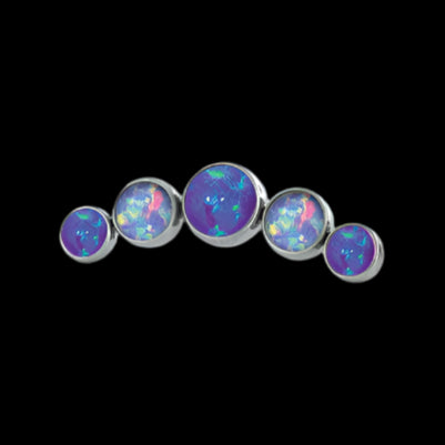 5 gem Purple Opal Cluster Ti.