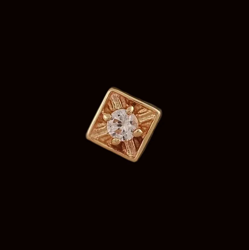 "Fancy" Genuine White Sapphire RG
