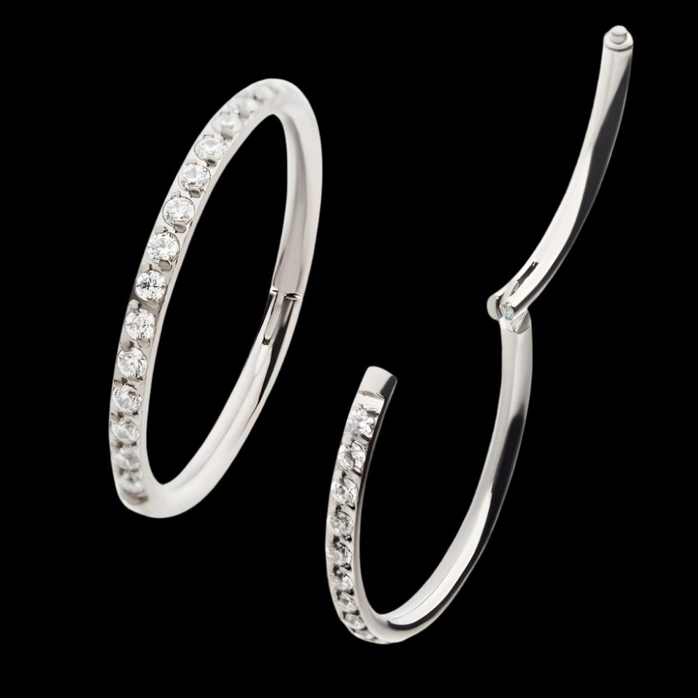 18g 5/16 CZ Clicker Ti.