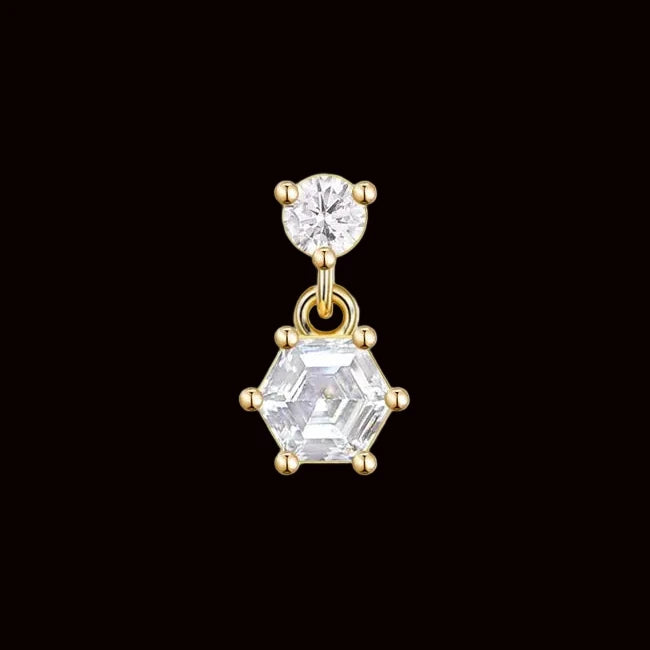 "Grace" CZ 14k YG