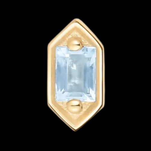 "Hoax" Swiss Blue Topaz YG