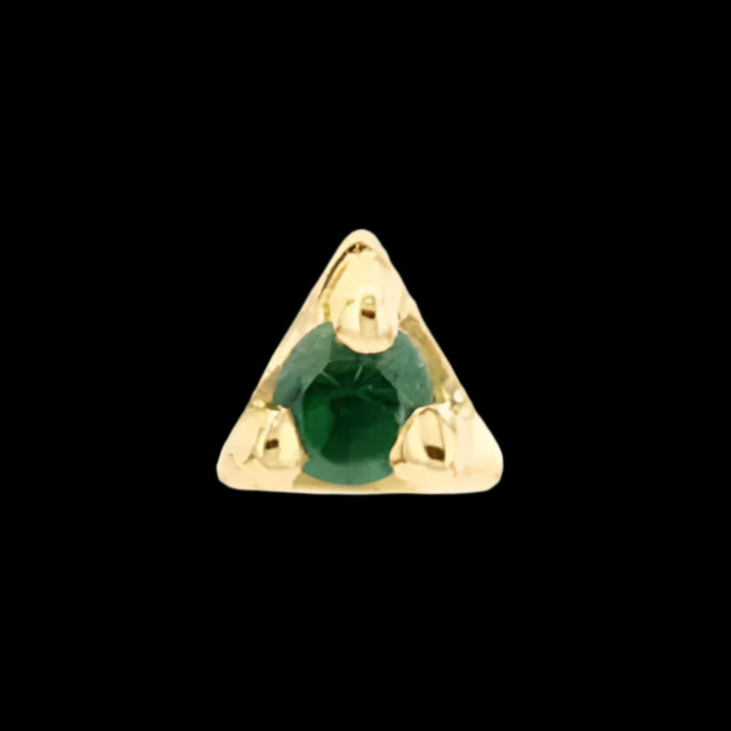 "Illuminati" Genuine Green Garnet YG