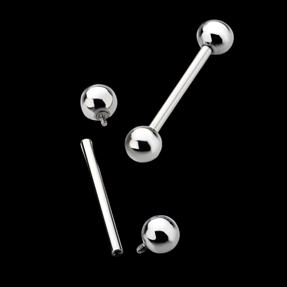 14g 3/4 Threaded Barbell Ti.
