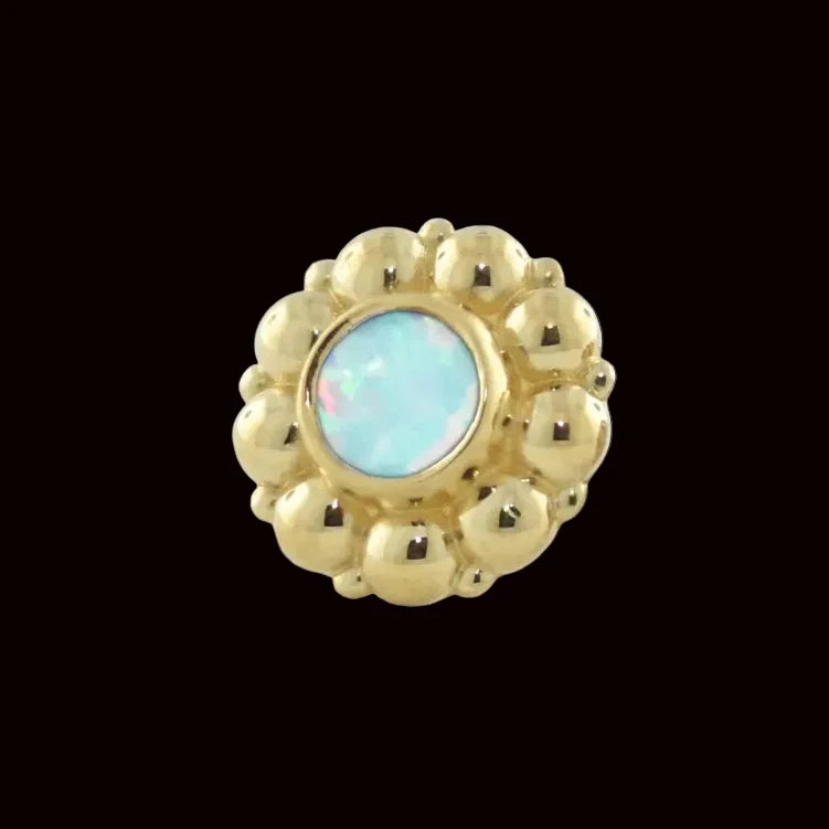 "Kumo" 2m White Opal 18k YG
