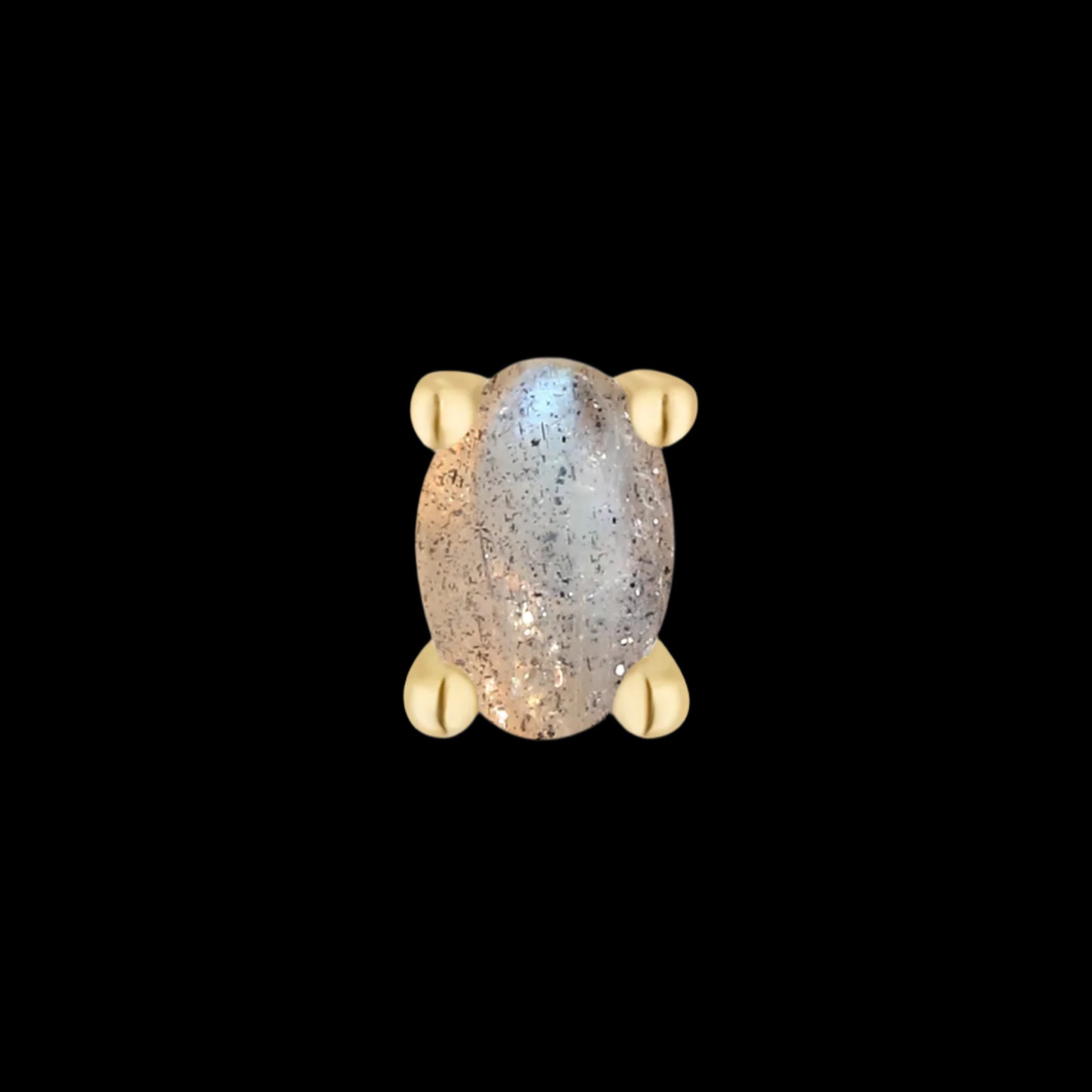Labradorite Oval Prong YG