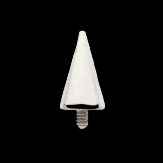 Tall Spike 16g Threaded Top Ti.