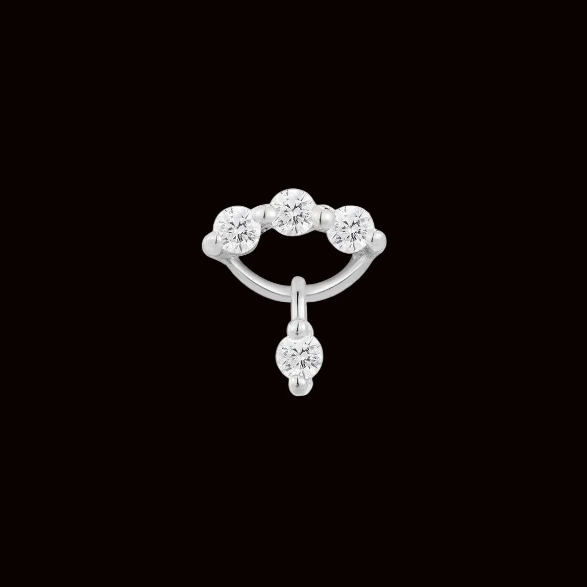 "Love Struck" CZ 14K WG