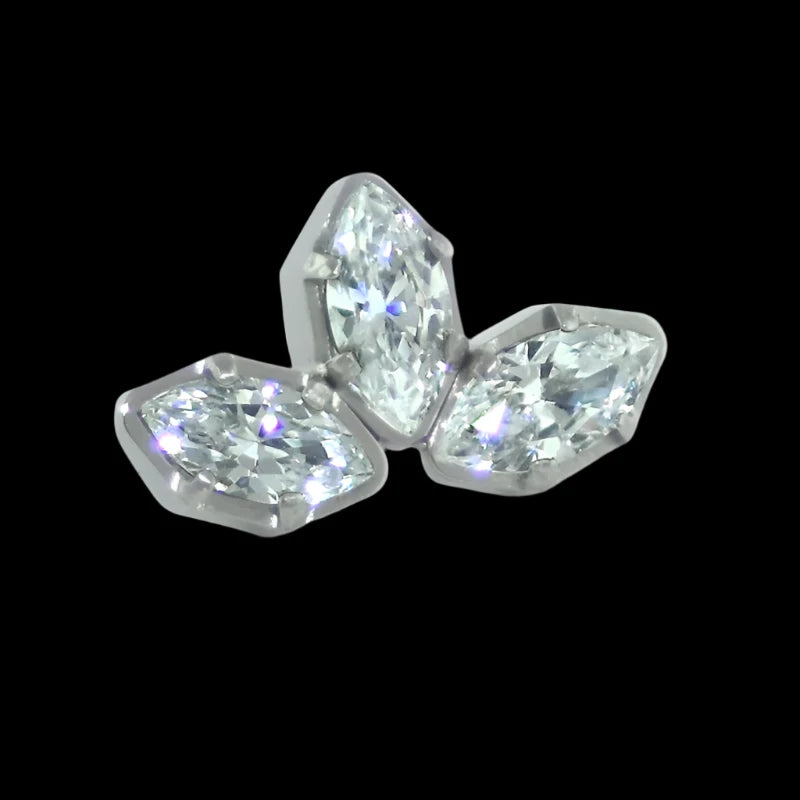 CZ Marquise Fan Ti