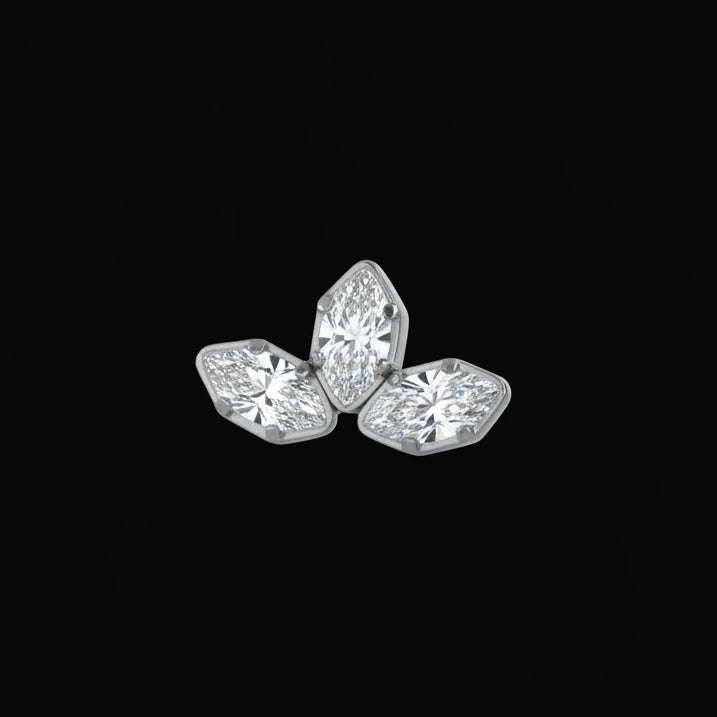 CZ Marquise Fan Ti.