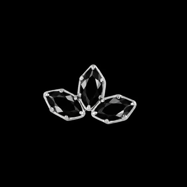 Black Marquise Fan Ti.