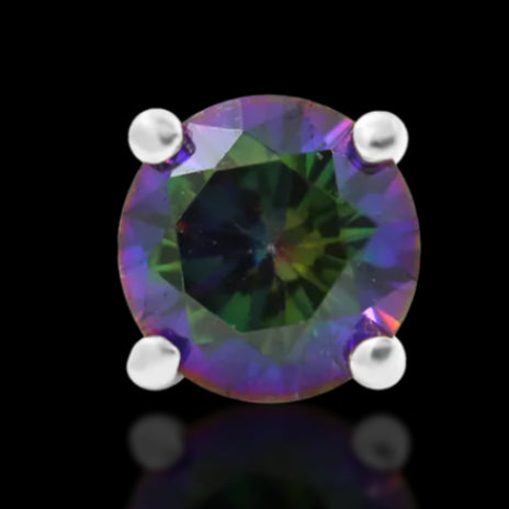 4m Mystic Topaz 16g Threaded Top Ti.