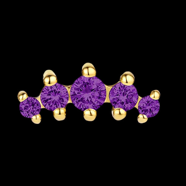 "Odyssey" Genuine Amethyst YG