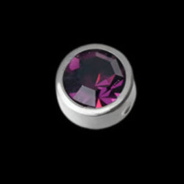 4m Purple 14g Threaded Top Ti