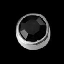 4m Black Bezel 14g Threaded Top Ti.