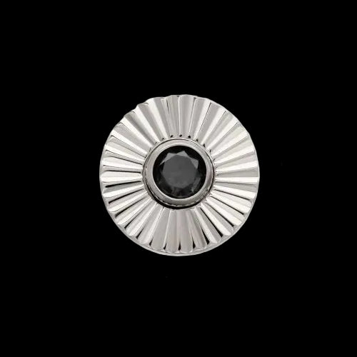 "Radiant Disk" 5m Black CZ Ti.