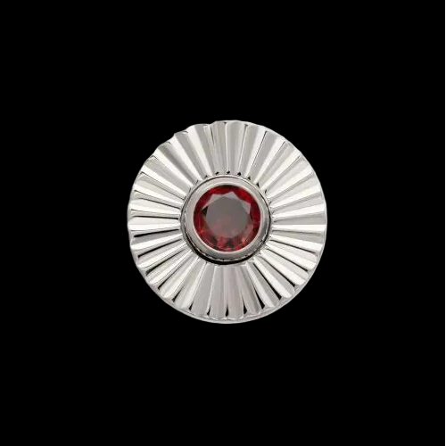 "Radiant Disk" 5m Red CZ Ti.