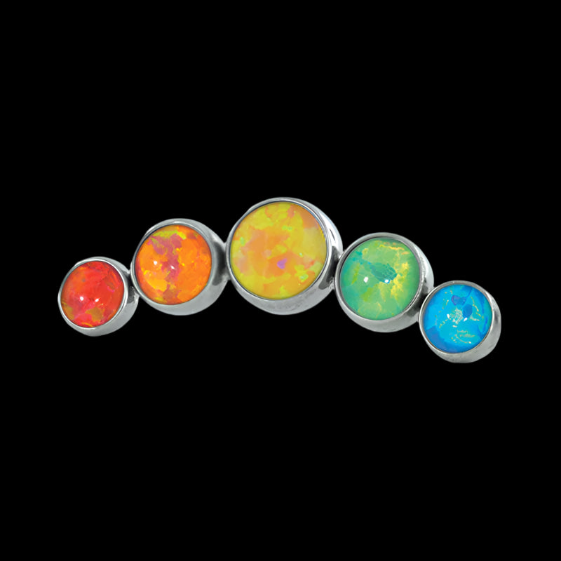 5 gem Pride Opal Cluster Ti.