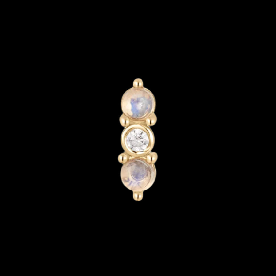 "Revel" Genuine Moonstone YG