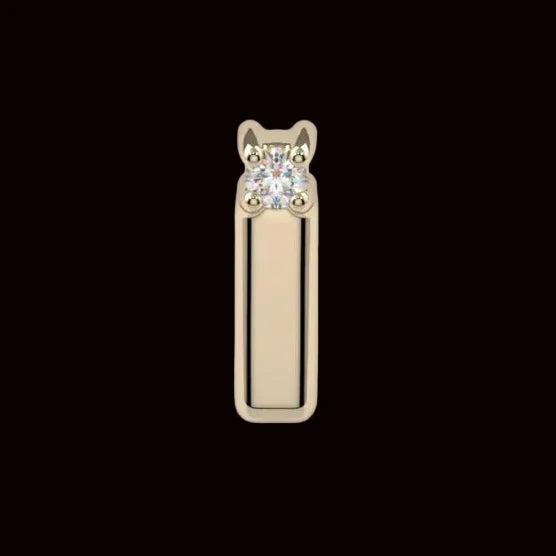 "Spark" CZ 14k YG