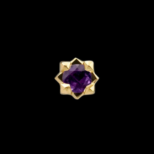 "Stella" Genuine Amethyst YG