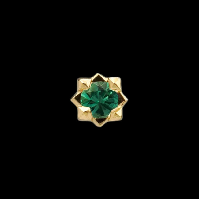 "Stella" Genuine Emerald YG
