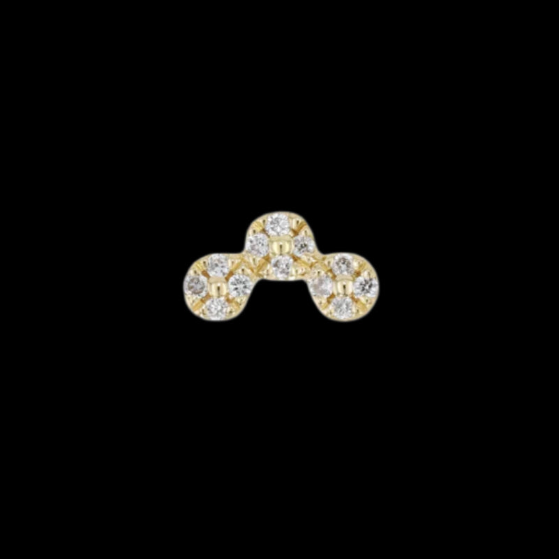 "Tiffany Arch" Genuine Diamond YG