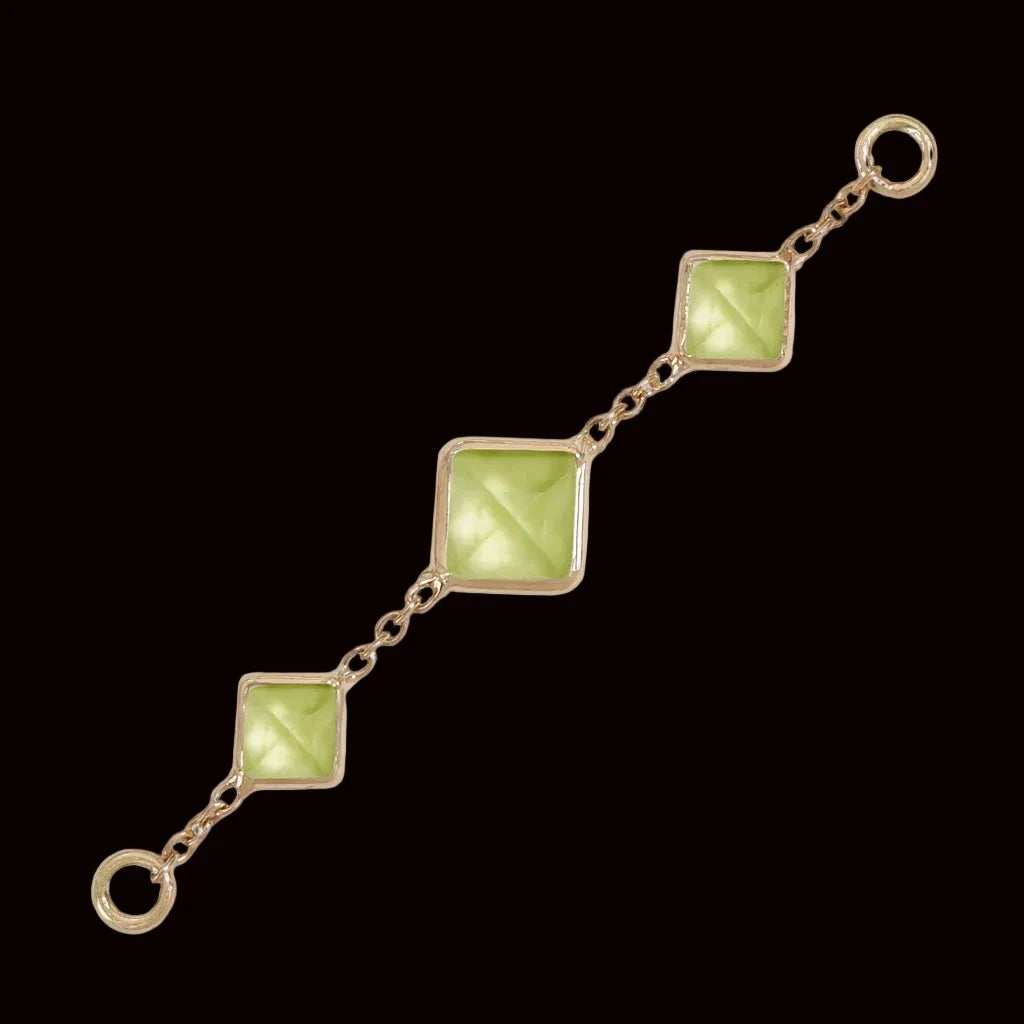 Triple Peridot Chain YG
