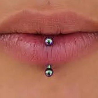Vertical Labret Piercing
