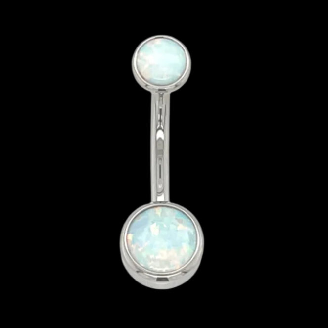 Double White Opal Curve Ti